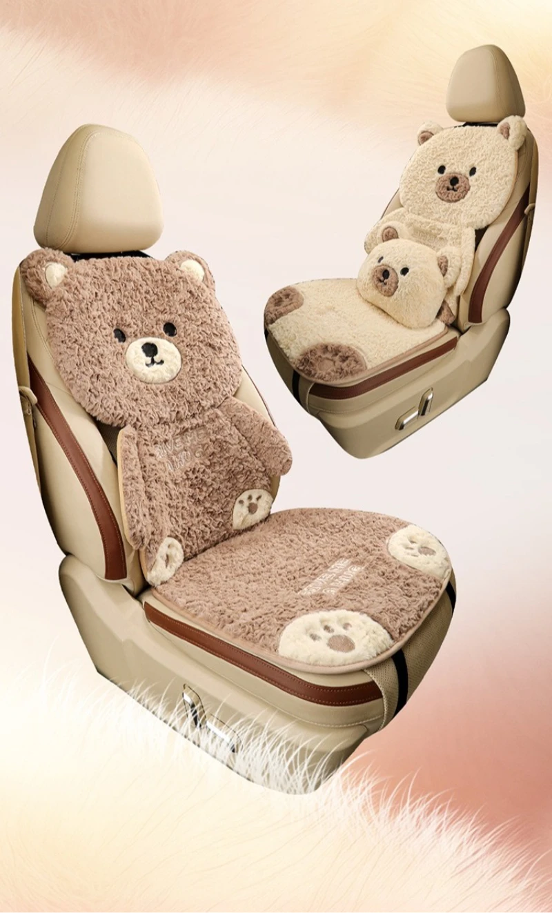 Warm Plush Car Seat Cushion