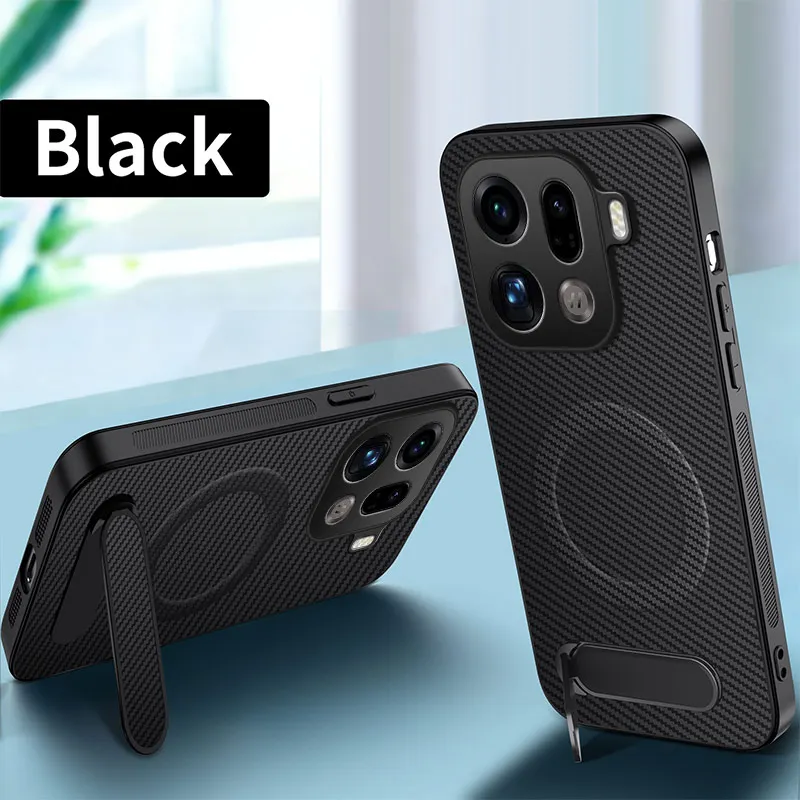 Brand New Carbon Fiber Pattern Skin-Friendly Shockproof Case with Foldable Stand