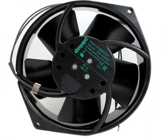 Resistente de Alta Temperatura do Fluxo Axial Metal 7450es 230v 15055 W2s130-bm0301 fã