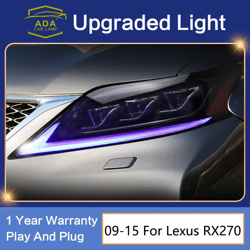 

Car Styling Headlights for Lexus RX270 Head Lamp 2009-2015 RX350 LED Headlight RX330 RX400 DRL ALL LED Turning Moving Signal