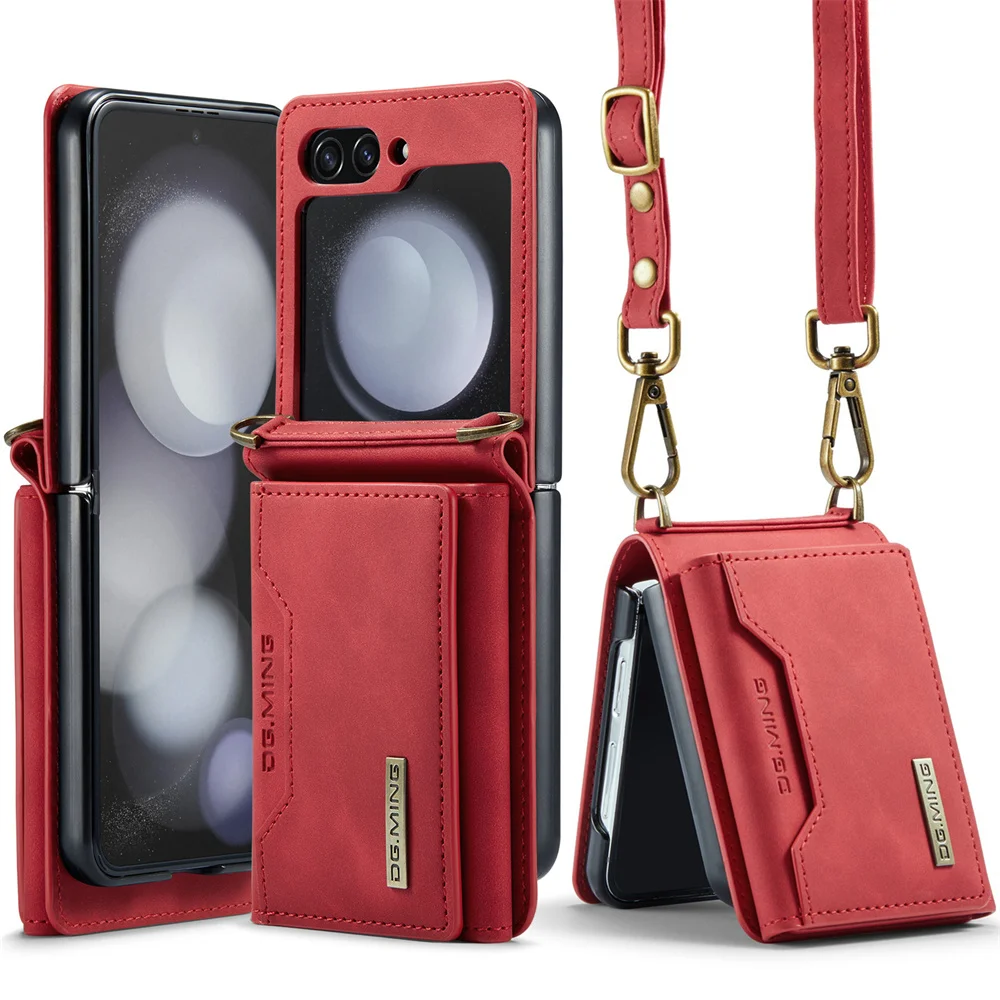 Magnetic Leather Wallet Phone Case with Card Holder & Kickstand