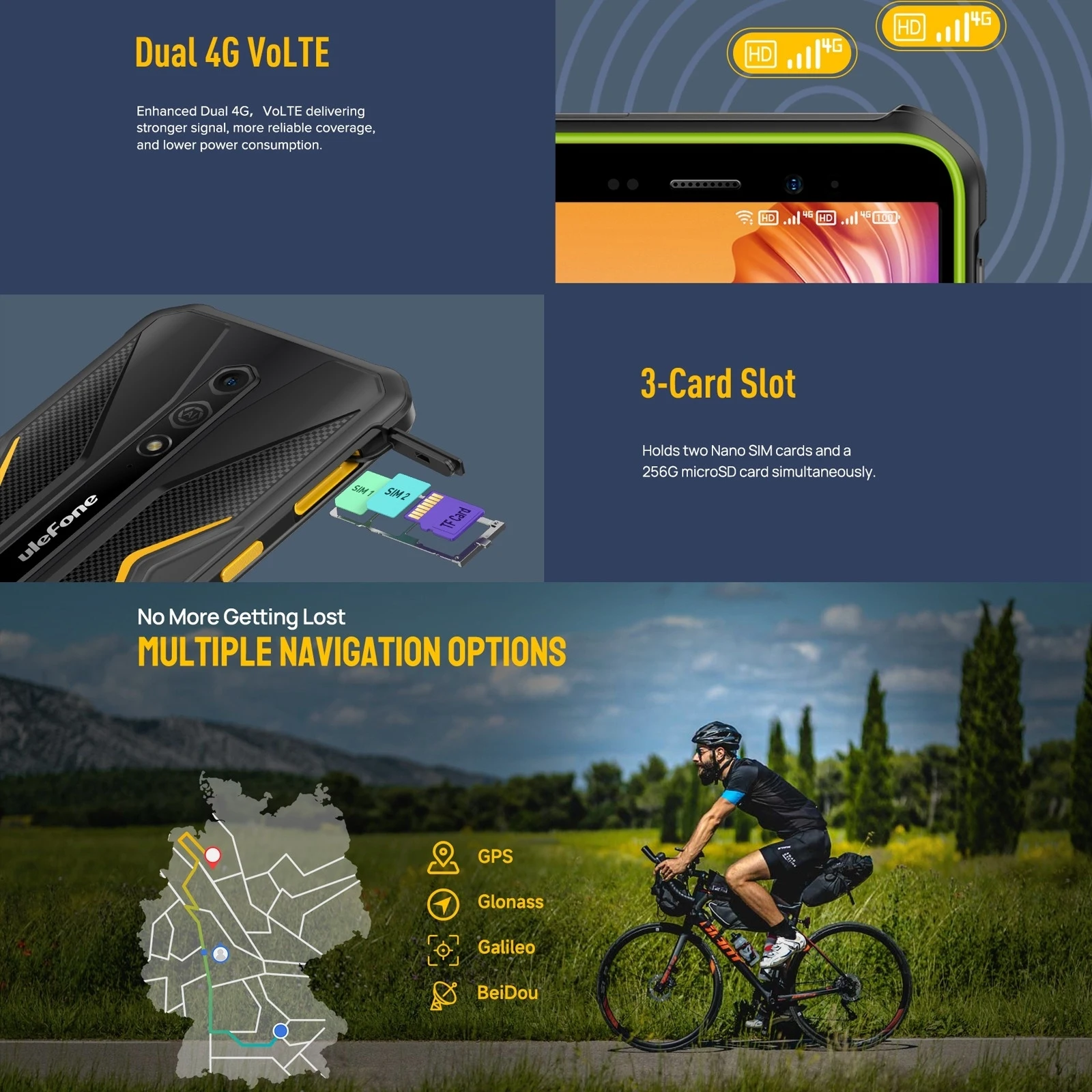 Ulefone Armor X12 Pro 4GB+64GB IP68/IP69K Rugged 5.45 inch Android 13 MTK Helio G36 10W Fast Charge NFC Cellphon