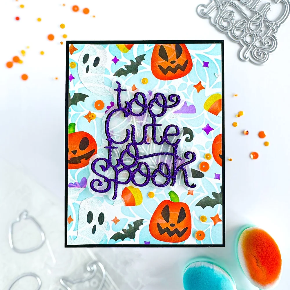 6.3*4.5inch 3D Embossing Folder Spidernet Background for DIY Scrapbooking Halloween Adding Texture Embossing Stencil New