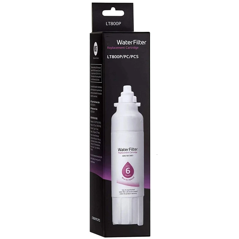 Refrigerator Water Filter ADQ73613401, Replacement for LG LT800P, ADQ73613402, ADQ73613408, ADQ75795104, 46-9490, LSXS26326S,