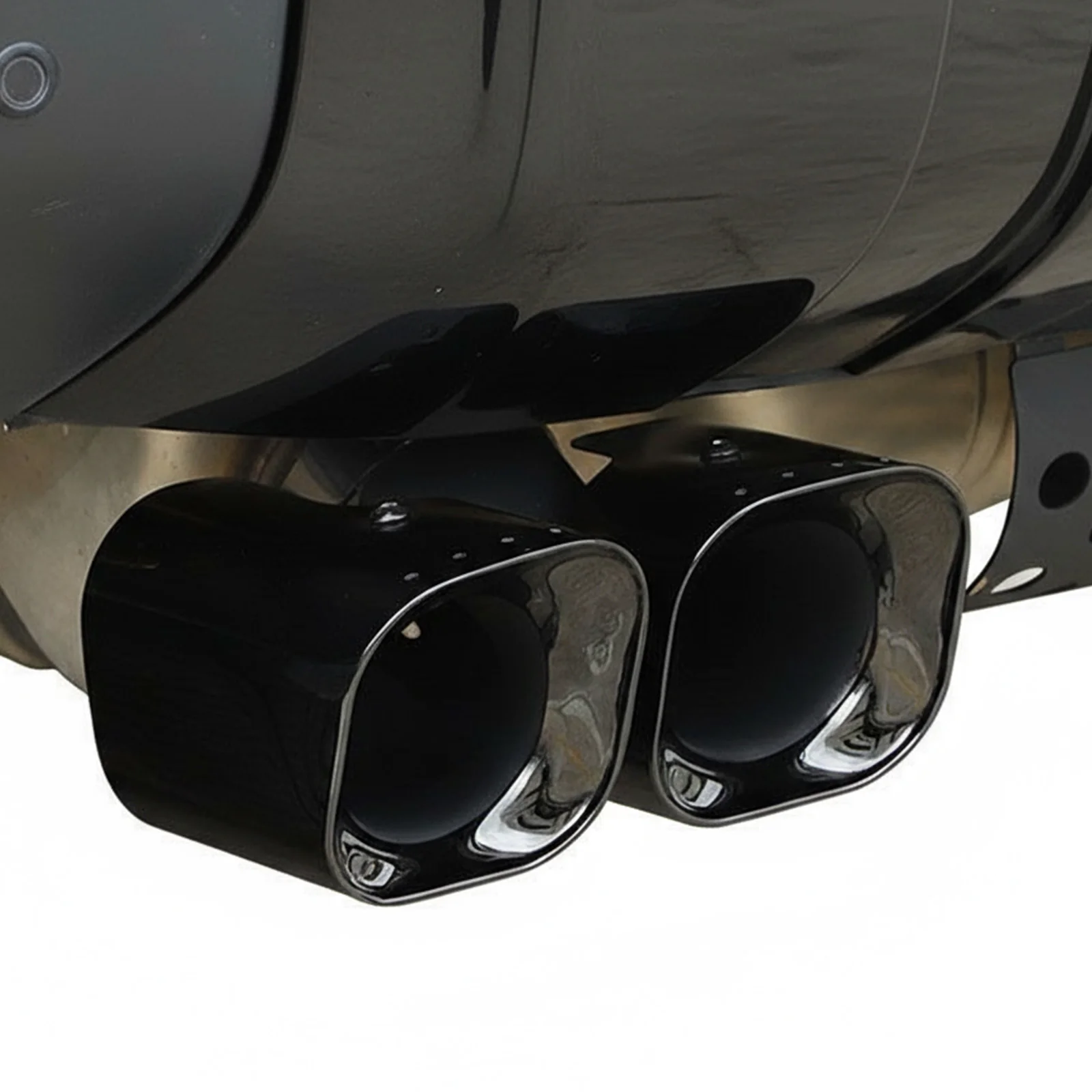 Car Rear Tailpipe Stainless Steel Decorative Exterior Accessories Car Dual Exhaust Tips for Land Rover Defender 90 110 130 20-25
