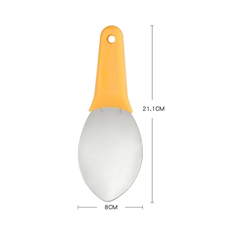 Food grade stainless steel mango cutter Mango diced fruit peel separator to take the pulp scoop fruit peel and core separator