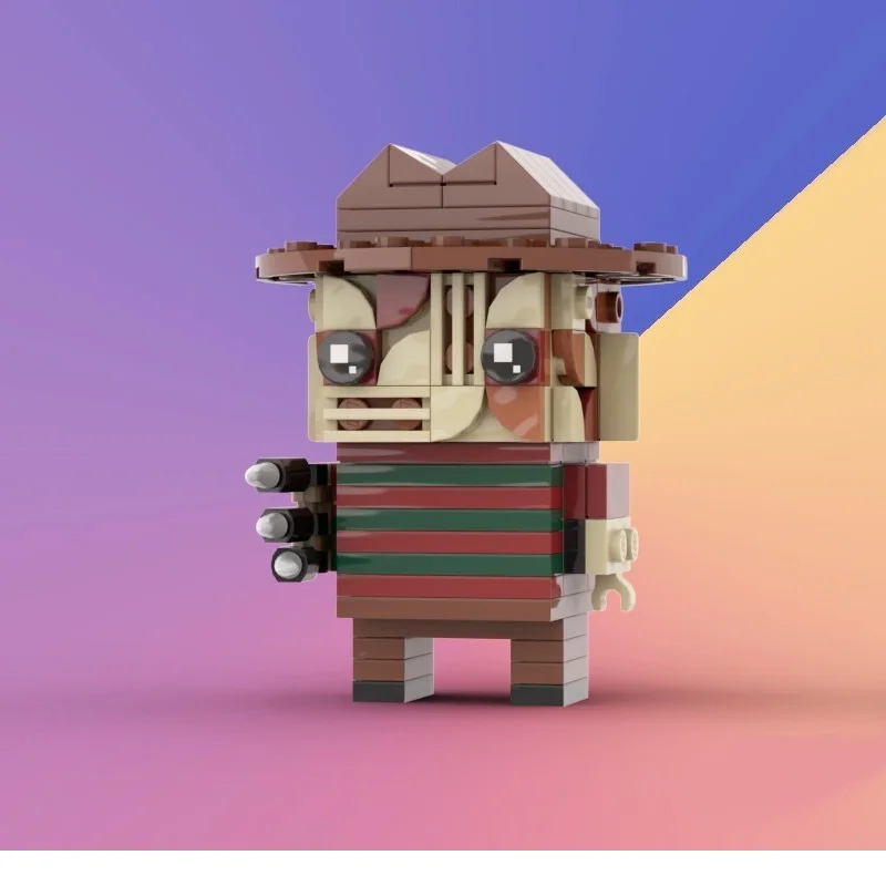 

ABS Plastic Freddy Krueger BRICKHEADZ Building Blocks Mini Action Figure Toys