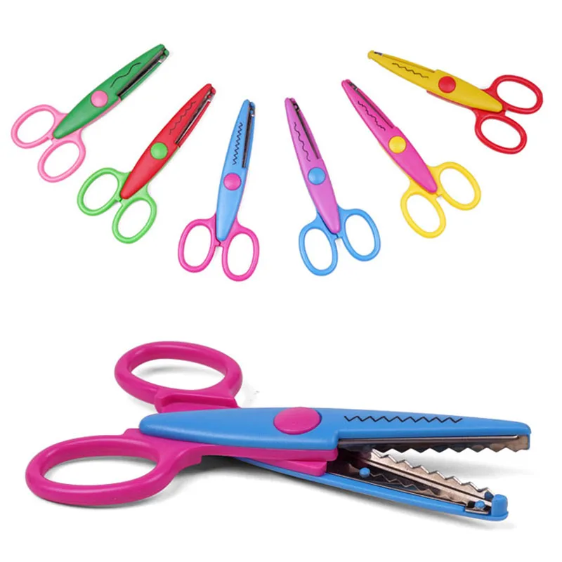 3 /6 Pcs Craft Scissors Decorative Edge Art Laciness Scissor For