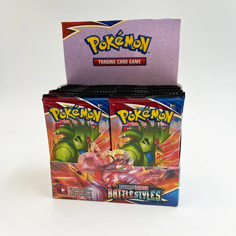 360pcs/Box Pokemon Cards Sword & Shield Sun & Moon Booster Packs Evolution Booster Box Chilling Reign