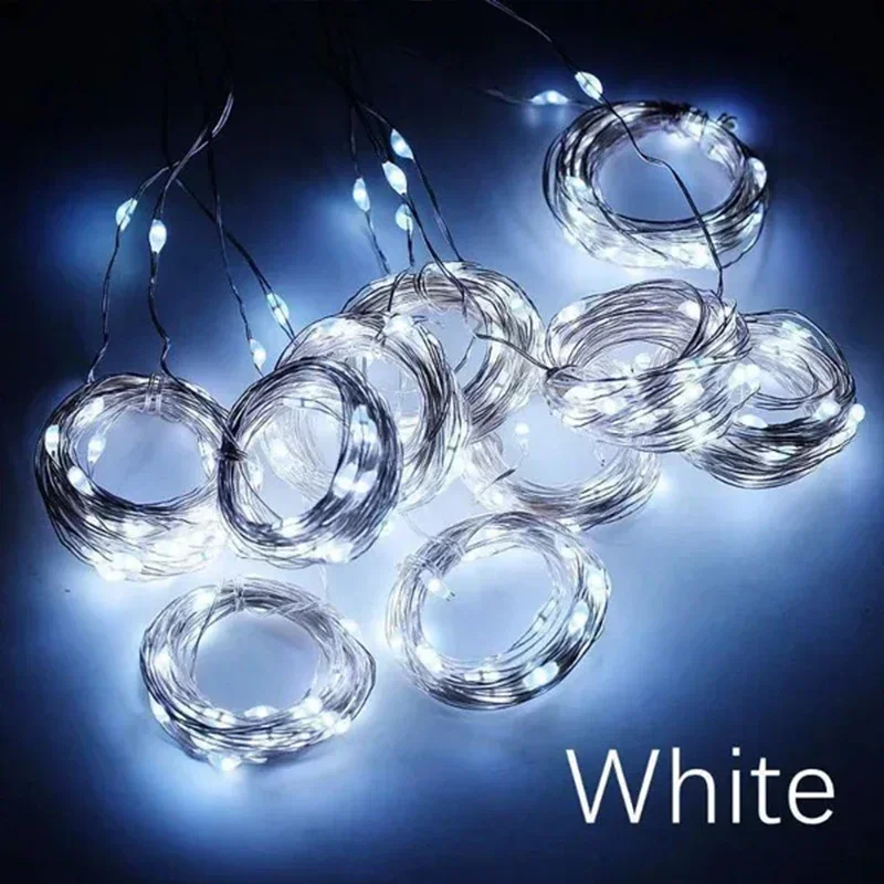 thumbnail image 1 of Guirnalda de luces LED de 3 m para decoración navideña, guirnalda de luces con USB, 8 modos para el hogar, el jardín, la fiesta de Navidad, Año Nuevo y la boda, 1 of 5