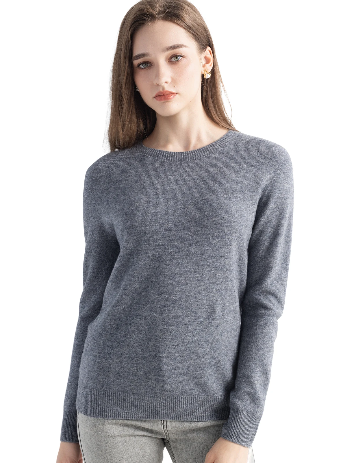 Naiste 100% meriinovillast o-kaelusega pikem sviiter S-XL (2026) 6