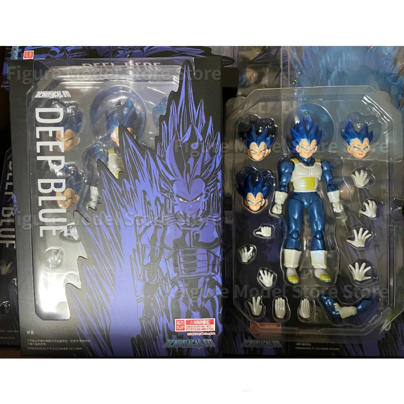 In Stock Dragon Ball Z Vegeta Action Figure Demoniacal Fit DF SHF Deep Blue  Super Saiyan