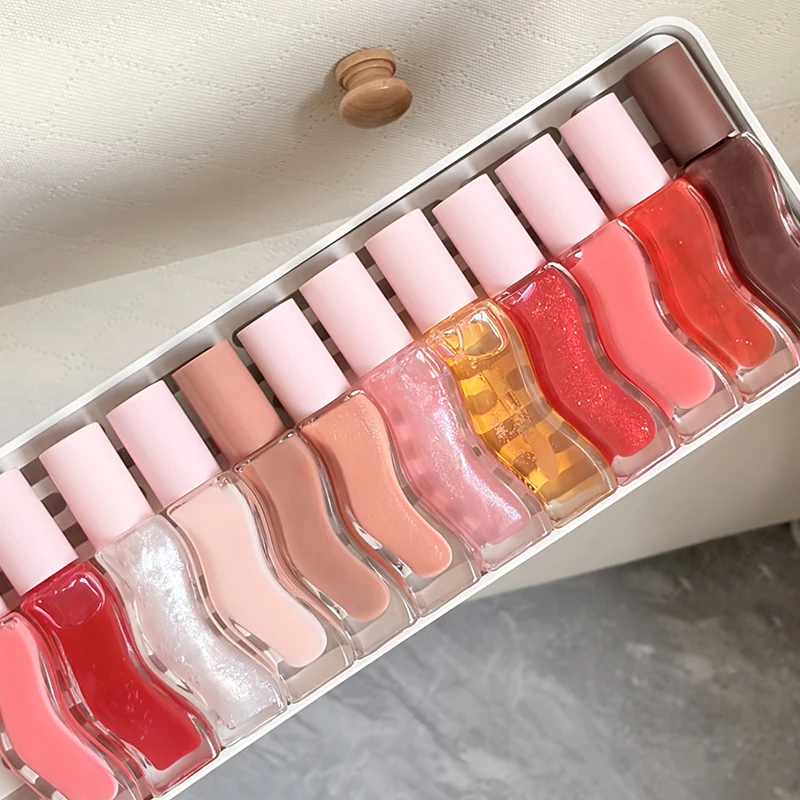 Hydrating Plumping Lip Gloss Set - Shiny, Long-Lasting, Non-Sticky Lip Care Kit