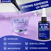 Crystal Clear Hard UV Resin Upgraded Formula Ultraviolet Fast Curing for Jewelry Making Craft Decoration, Hard Transparent Glue 2