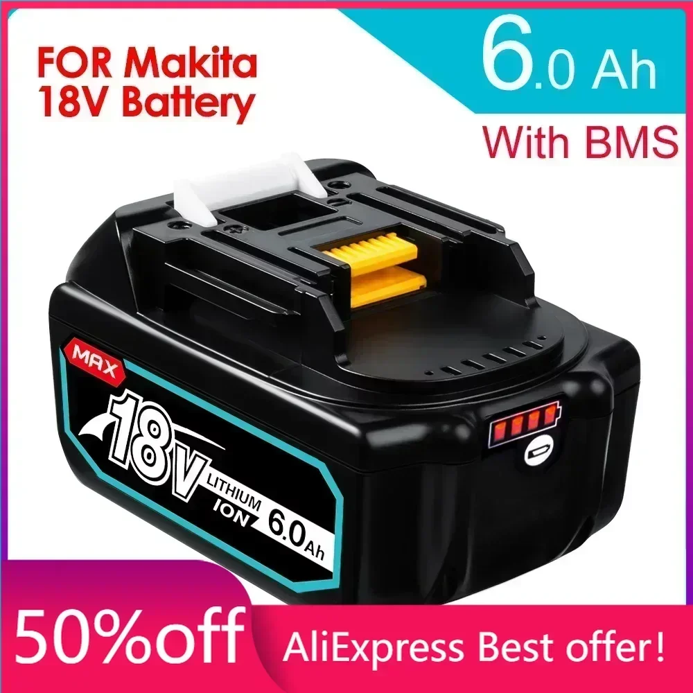 

18V 6.0Ah BL1860b Rechargeable Li-ion Battery For Makita 18 Volt Power Tools BL1860 BL1830b BL1850b BL1840 LXT-400 6A
