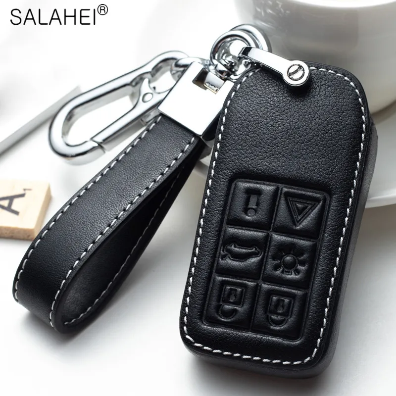 

Leather Car Key Case Full Cover For Volvo S40 S60 S70 S80 V40 V60 XC60 For volvo S90 2017 S90L t5 t6 2015 2016 t8 2017 XC60 2018