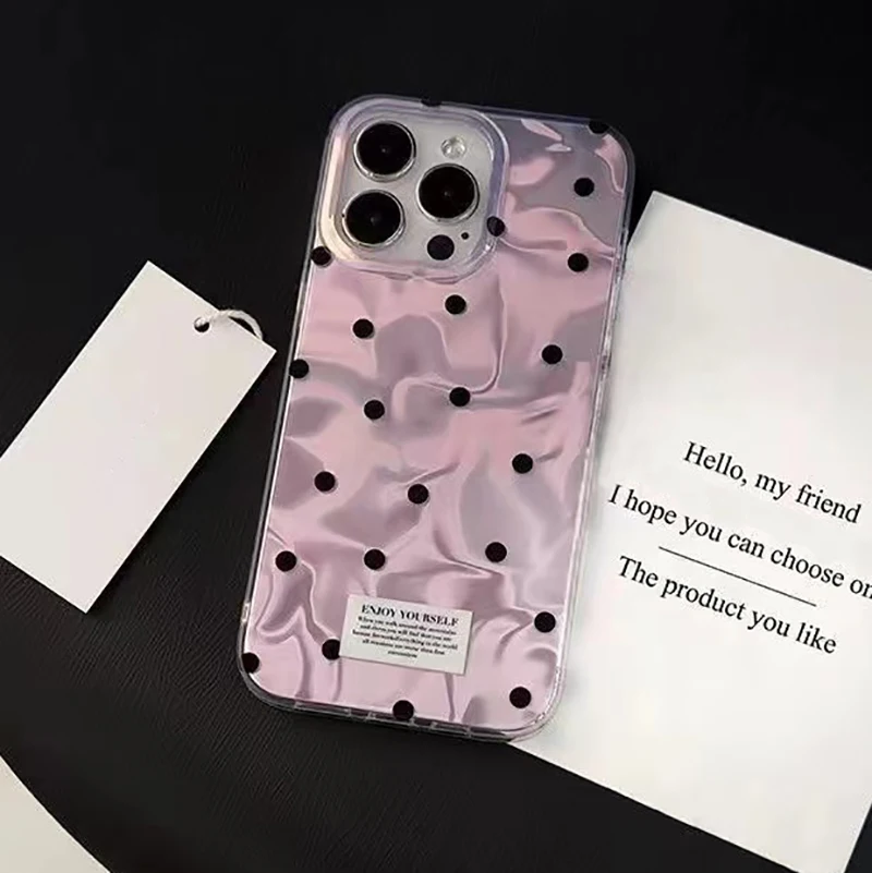 Butterfly Bowknot Dots Phone Case – Stylish Protective Cover with Whimsical Design