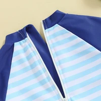 Kids Boys Summer Swimwear Casual Whale Print Long Sleeve Monokini Swimsuit Beachwear Bathing Suit 0-5T 4