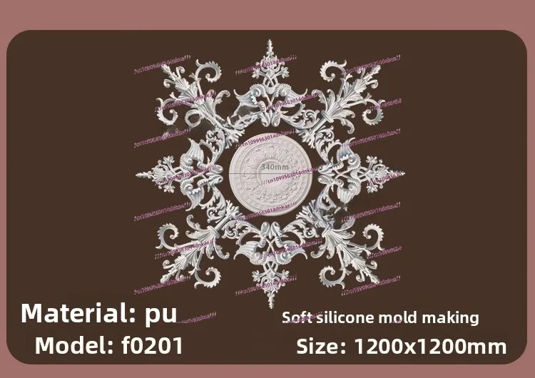 PU-lichtpaneel Franse combinatie parket PU-lichtpaneel Woonkamer Plafond Kroonluchter Basis Imitatie gips Rond