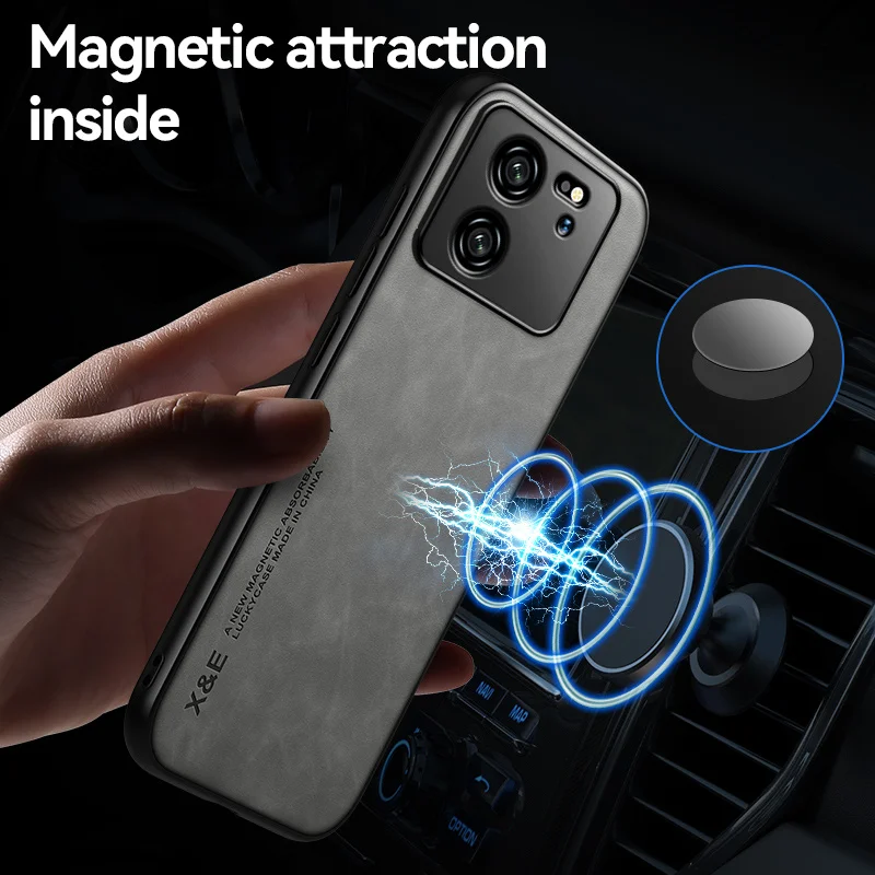 Luxury Magnetic Leather Soft Phone Case - Premium Back Cover
