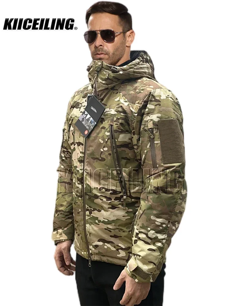 KIICEILING MIG 3.0 Multicam Tactical Jackets For Men Women Winter Warm Waterproof Jacket Army Military Hiking Down Parkas down jackets men jacket camping jacket