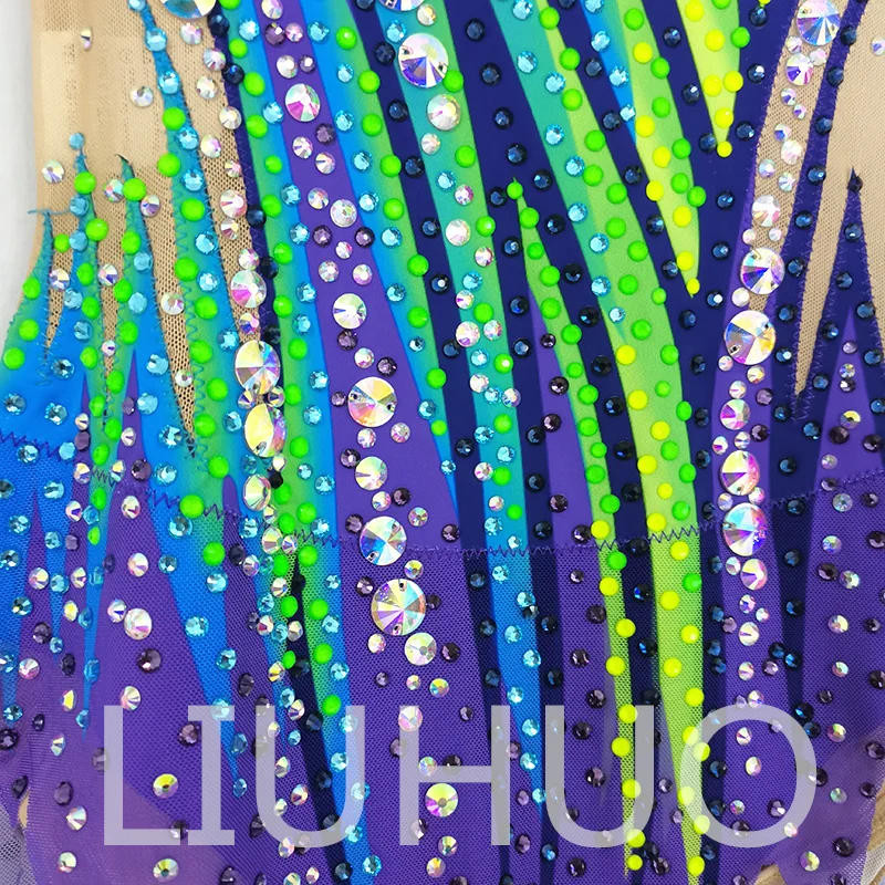 LIUHUO Rhythmic Gymnastics Leotard Competitive Cheerleading Performance For Children