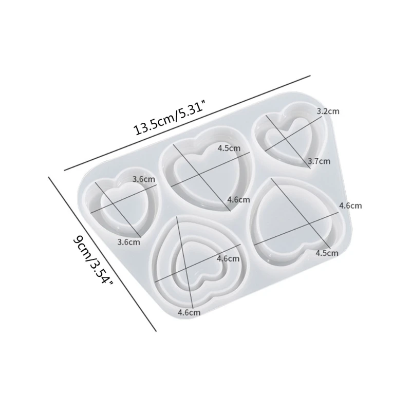 Silicone Quicksand Shaker Mold for DIY Jewelry and Pendant Crafting