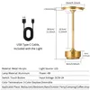 Rechargeable Wireless Table Lamp for Bedroom, Rechargeable, Touch Lamp, Camping Candle, Creative, USB-C, Desk Lamp 6