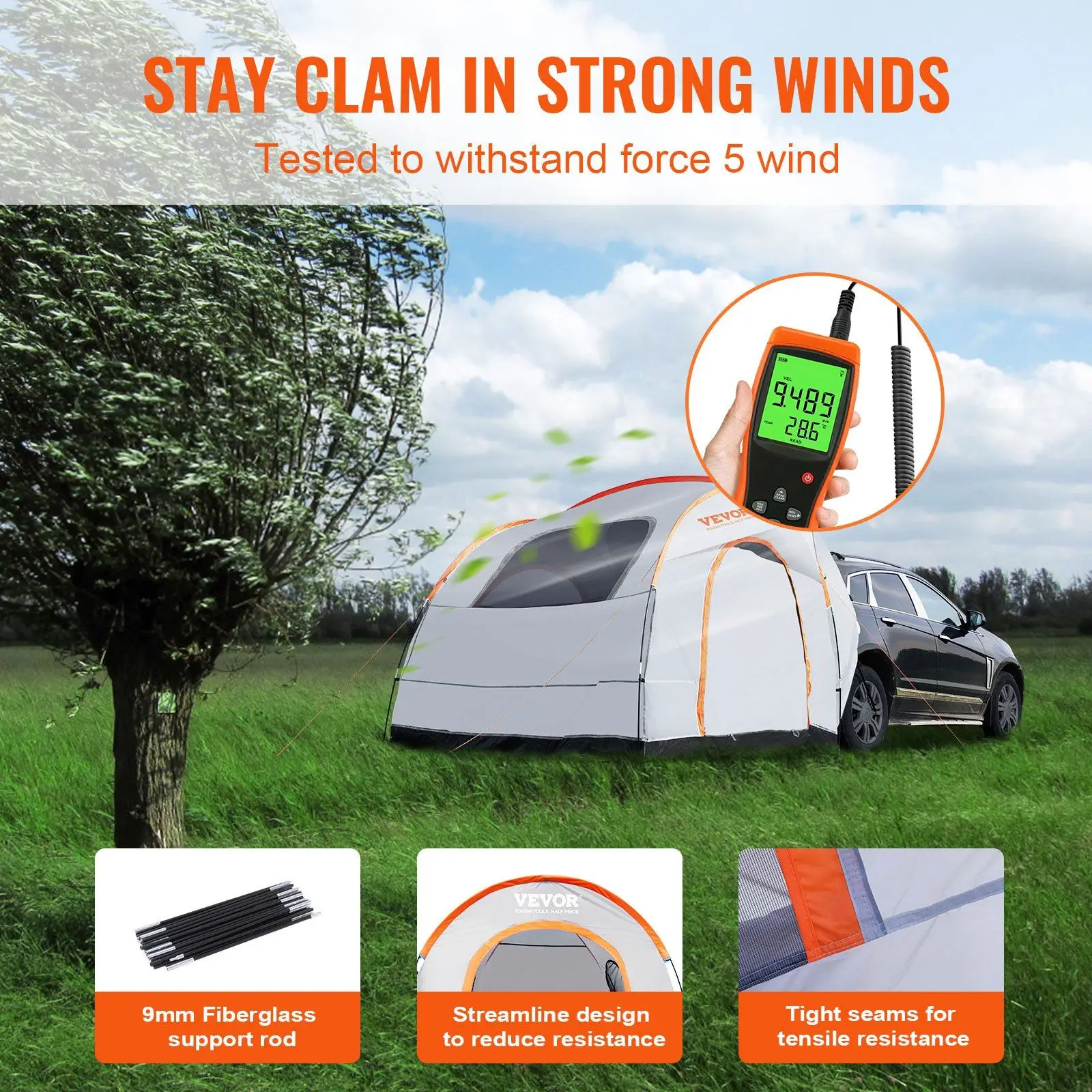Camping Tent, 8'-8' SUV Tent 5