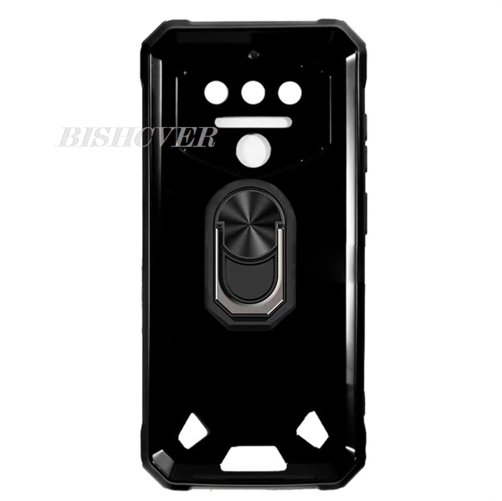 Enhanced Back Ring Holder Phone Case with TPU Soft Silicone Cover (6.52)