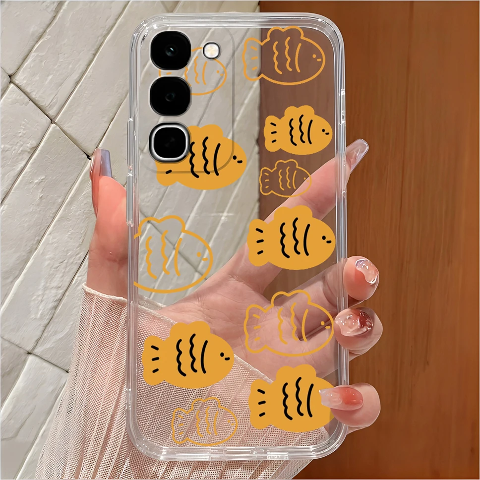 Cute Cartoon Clear Soft TPU Silicone Shockproof Phone Case - Anti-Slip Cover