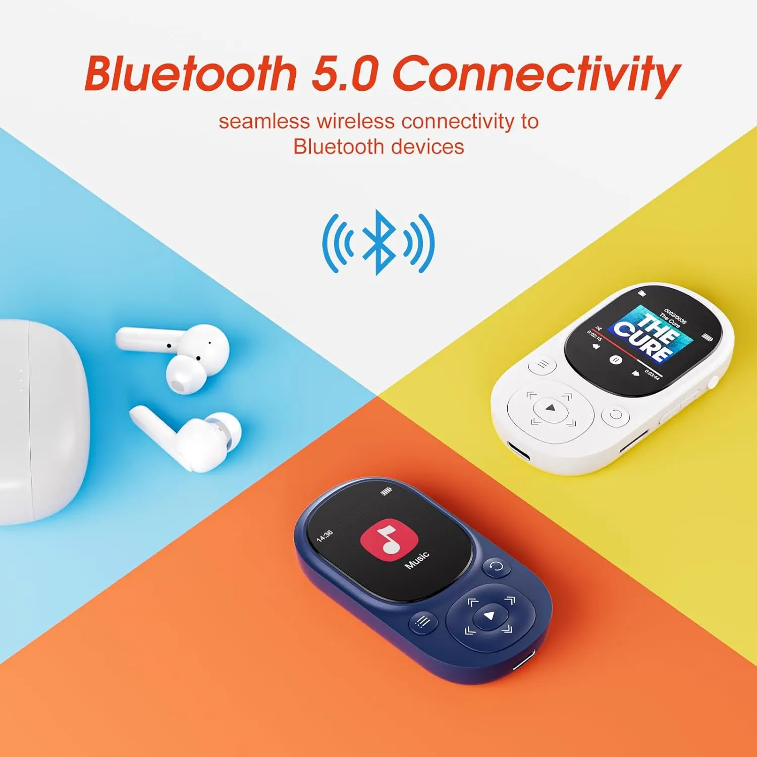 Portable Bluetooth MP3 Player with Pedometer