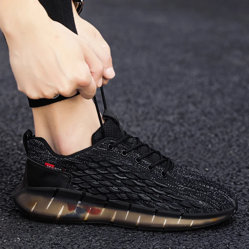 Scarpe da ginnastica sportive da corsa e da passeggio per uomo Scarpe da ginnastica con punta in acciaio Scarpe da ginnastica da esterno atletiche leggere con lacci_voghion.com