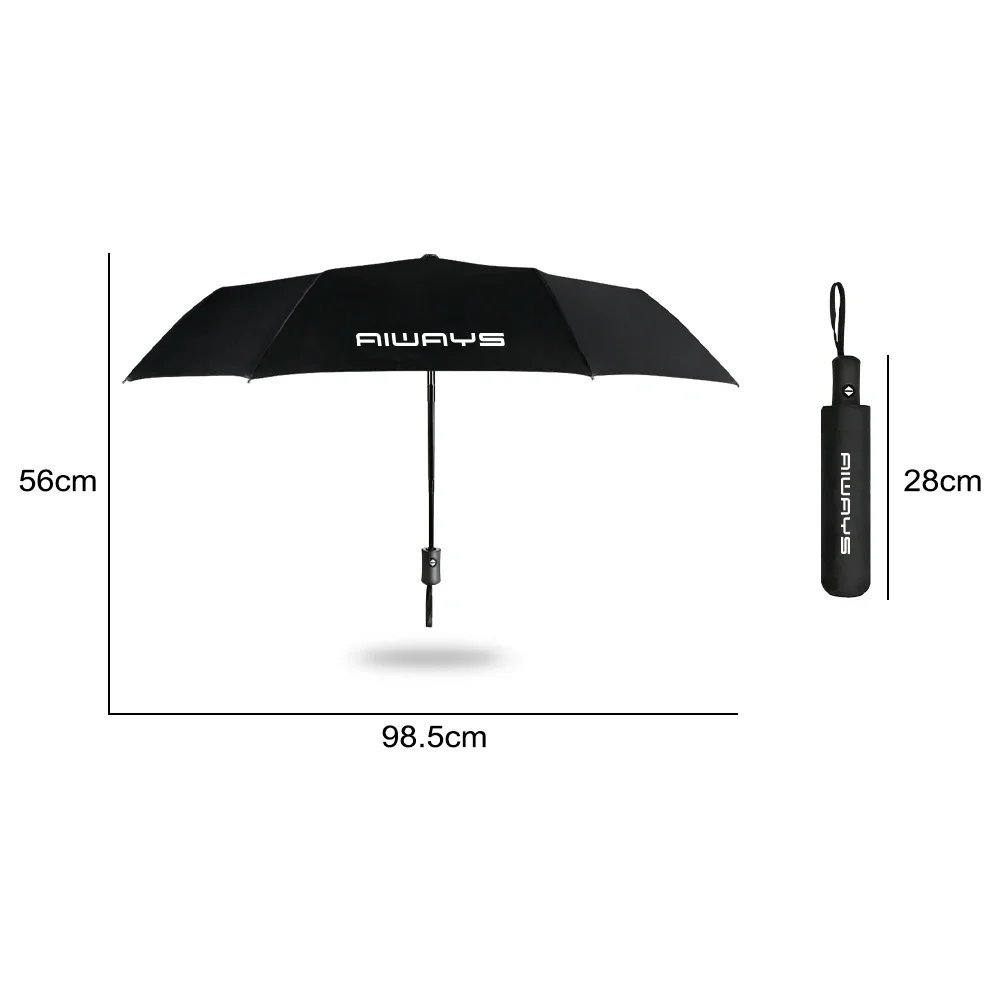 Car Fully Automatic Folding Windproof Umbrella For Aiways U5 PRO U6 U 5 6 U7 Sunshade With Car Umbrella Parasol