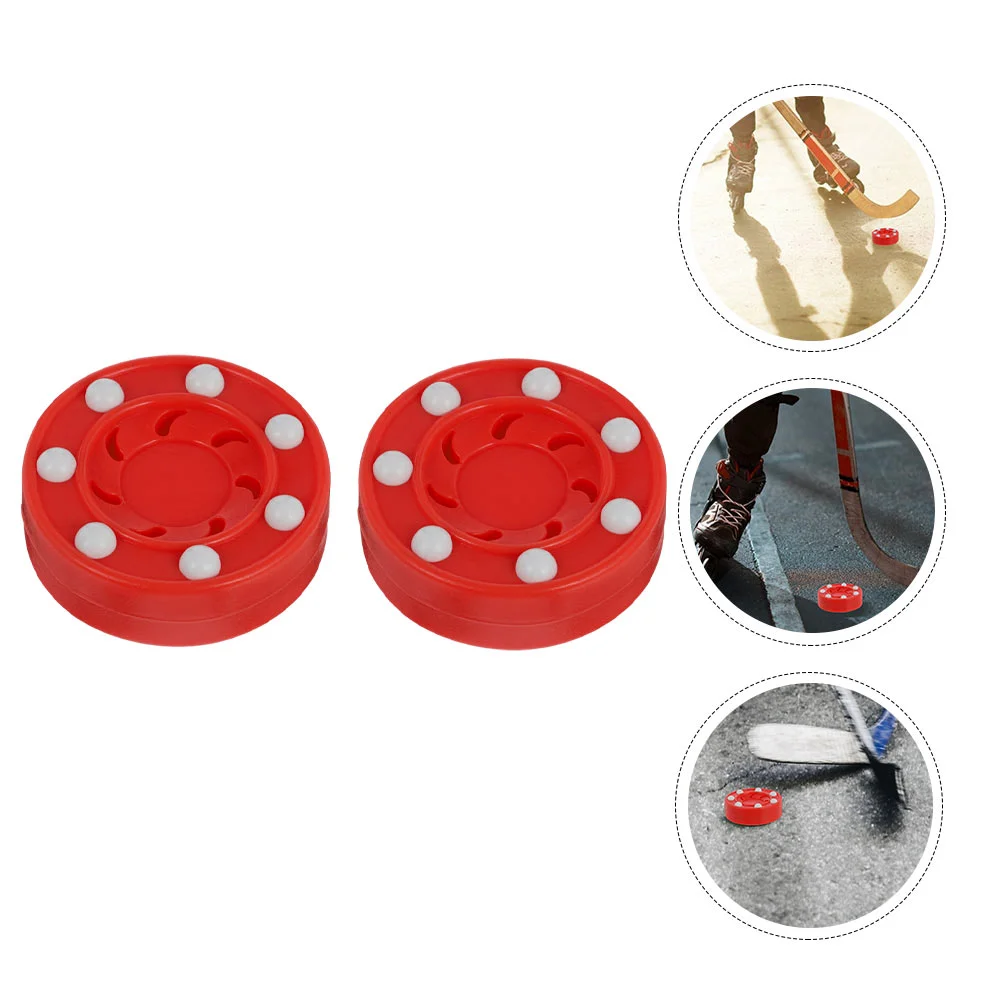 Roller Hockey Game Puck Street Hockey Puck Inline for Indoor and Smooth Outdoor Courts 2pcs hockey puck