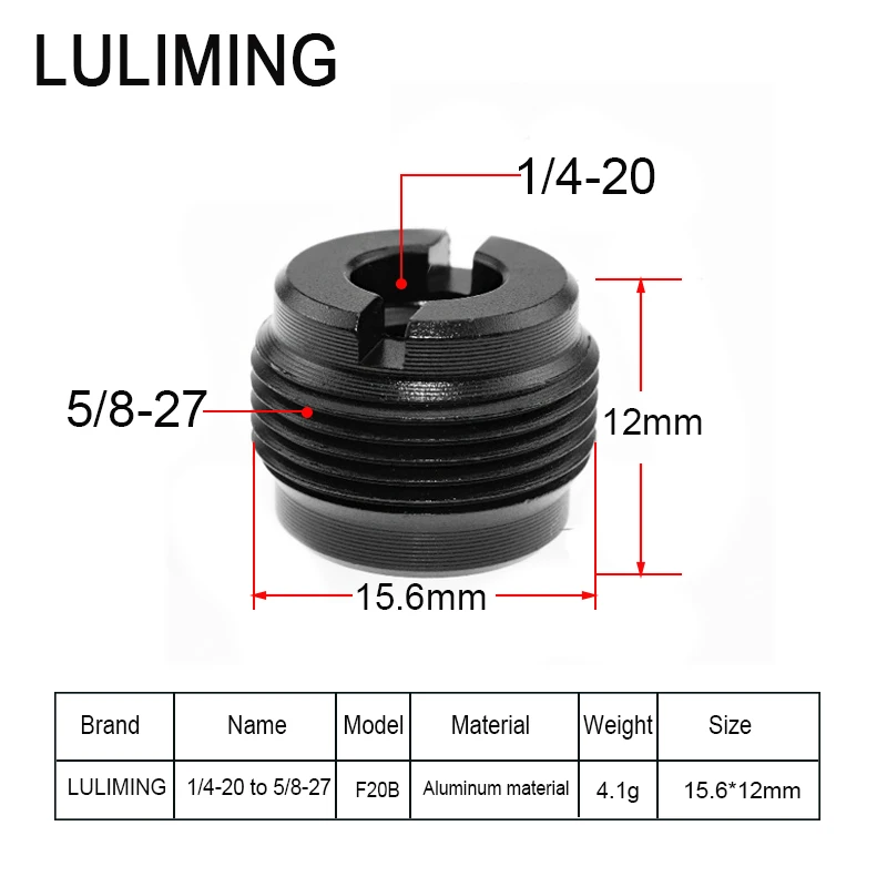 CAMVATE 1/4"-20 Femmina A 3/8"-16 Maschio Adattatore A Vite Per Treppiede - Foto 9