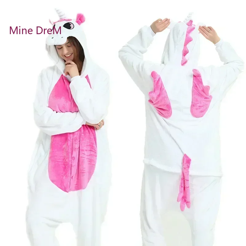 Unicorn Kigurumi Animal Onesies Pajama Girls Cosplay Costume Unicorn Jumpsuit Christmas Gif