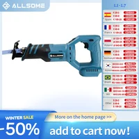Allsome Reciprocating Saw Wood And Metal Cutting Machine Electric Saw For 18V Makita Lithium Battery 1