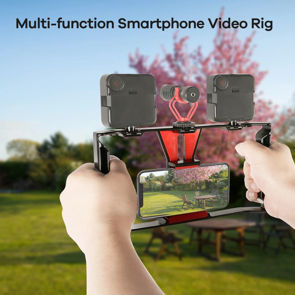 Multi-function Smartphone Video Rig Filmmaking Vlogging Cage Handheld ...