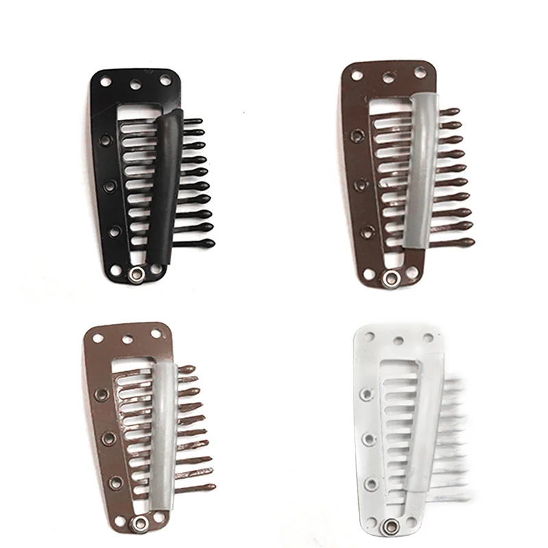 

100pcs 28mm Metal Snap Clips for Hair Extensions Clip-on Wig Wigs Weft Hairpiece U Shape Metal Clips