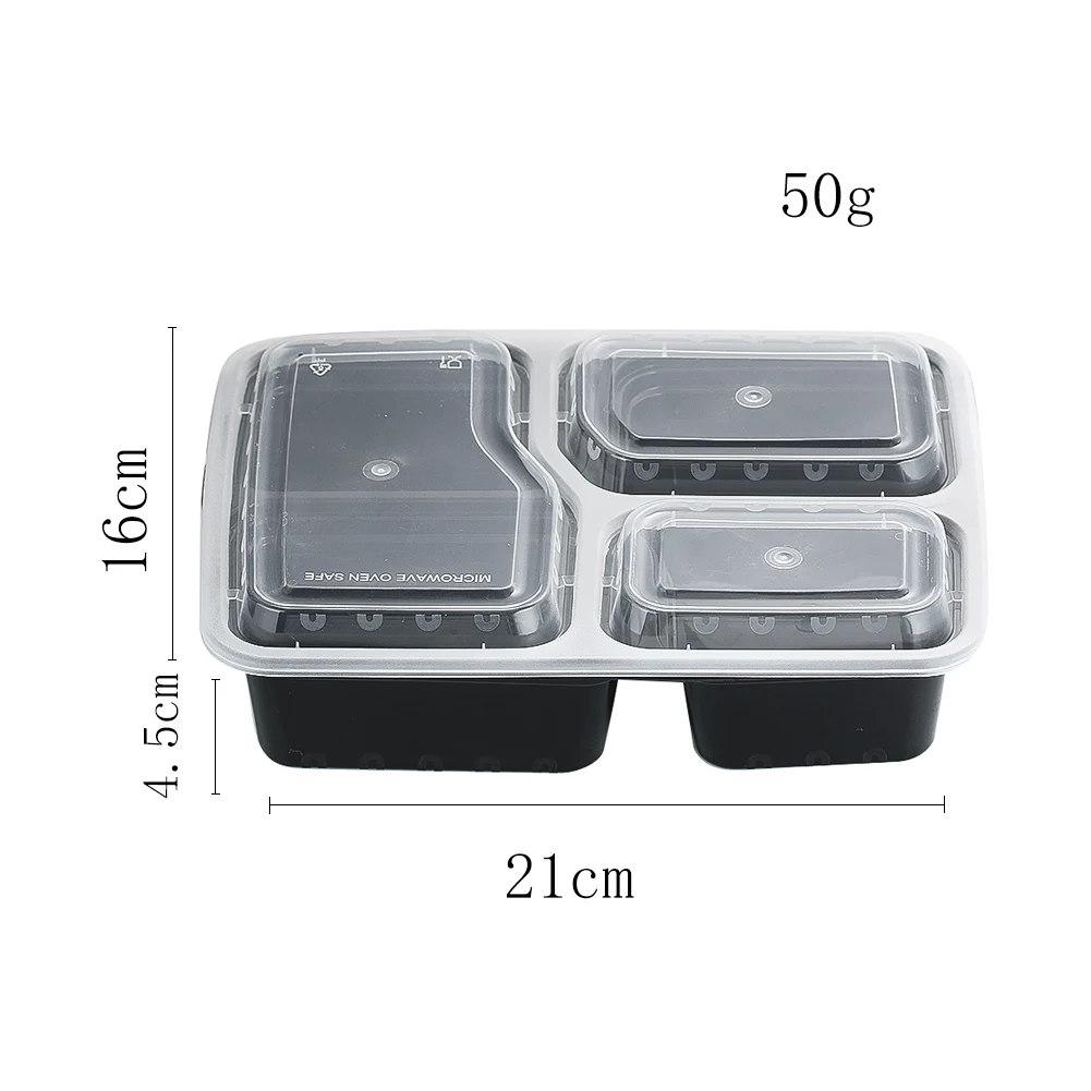 HOMEGARDEN - Set 3 contenitori in termoplastica per freezer e microonde color as