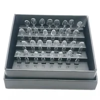 Kit de moules de placage dentaire 2x32 pièces/ensemble, système Venner Composite Direct dentaire, moule en résine Composite, traitement léger, moule pour dents antérieures 5