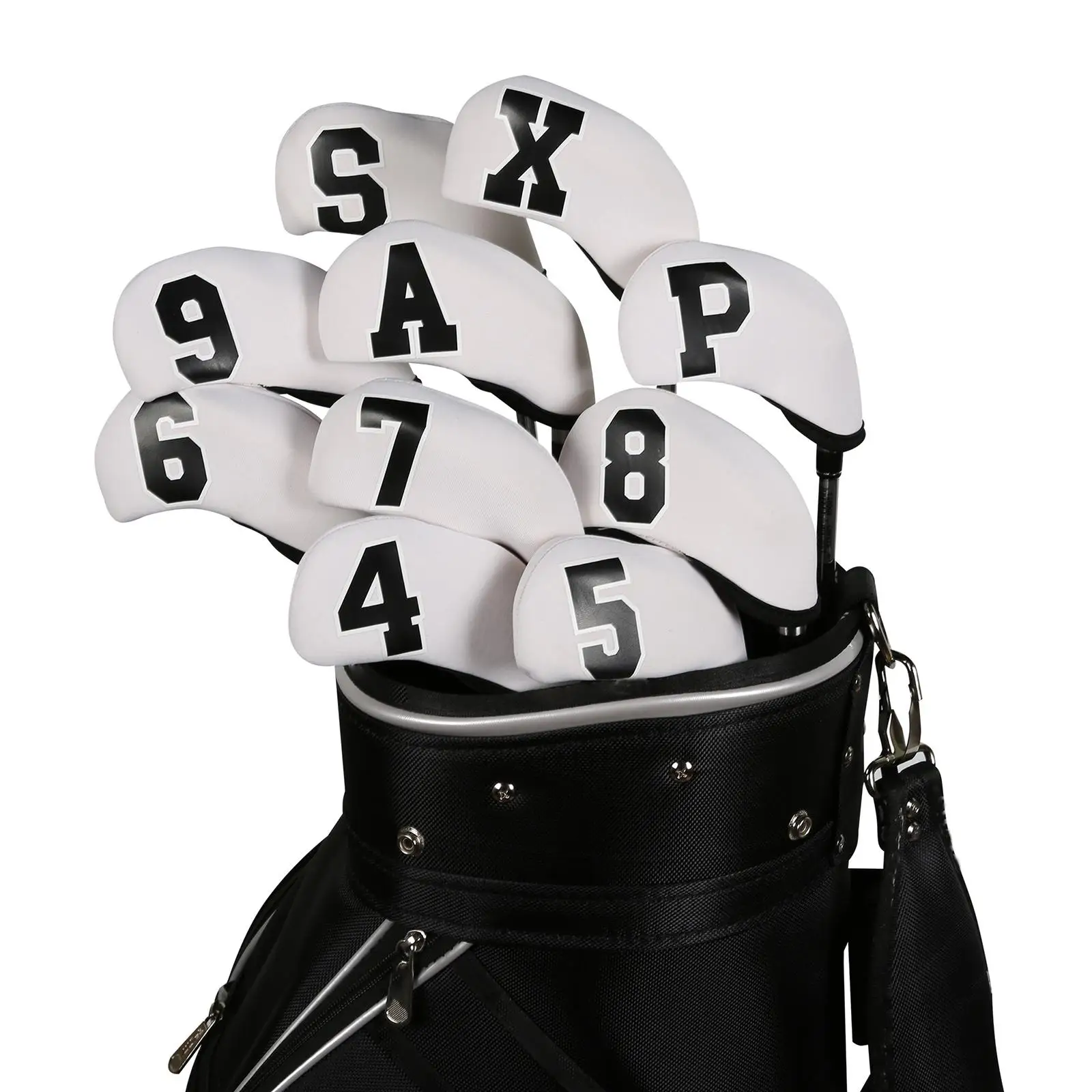 

10Pcs Golf Iron Covers Set, Golf Wedges Headcovers Golf Club Head Covers for Women