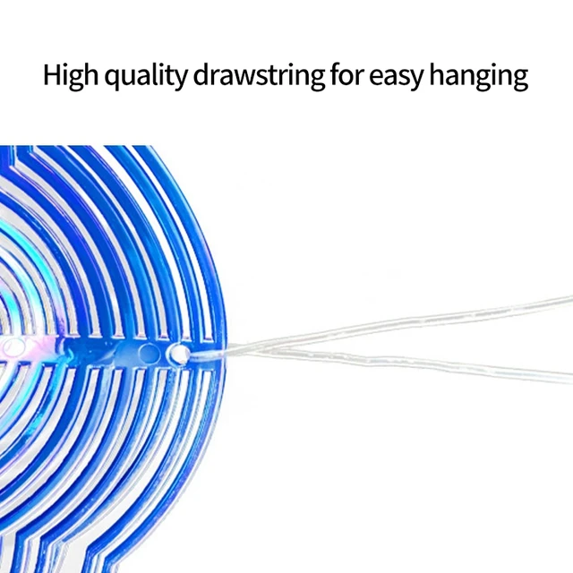 3D-S Forgó Szélcsengő Lézer Madár-Visszatelepítő Madárellenes Lógós Fonók Madár Ijesztő Kerti Dekoráció Erkély Gyümölcsös Díszek - Image 5