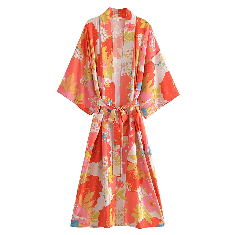 YENKYE Summer Women Floral Print With 