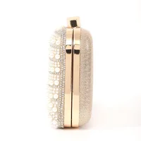 Ladies Pearl Elegant Evening Bag Fashionable Stylish Beading Wedding Dinner Party Banquet  Dress Clutch Bag with Long Chain - Image 5
