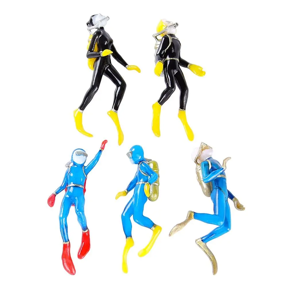 Unpainted Miniatures Ocean Diving Diver Action Figures Model Underwater Dive Decoration Accessories 1pc