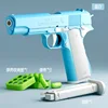 Stress Relief  Model Gun Continuous Throwing Hanging Revolver Launcher Toy Gun Outdoor Play Entertainment Kids Gift 2