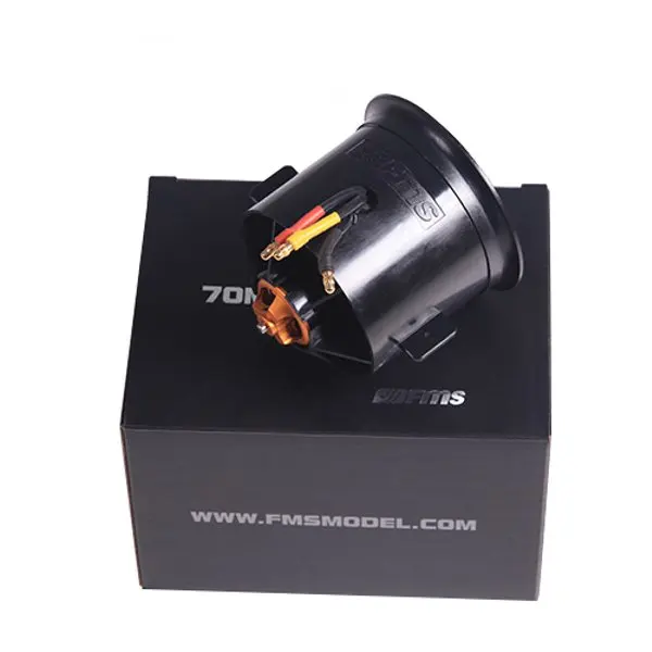 FMS 70mm V2 12-Blades Ducted Fan EDF with 2845 KV2750 4S Motor for RC Airplane Ducted Fan Plane Replacement DIY Parts