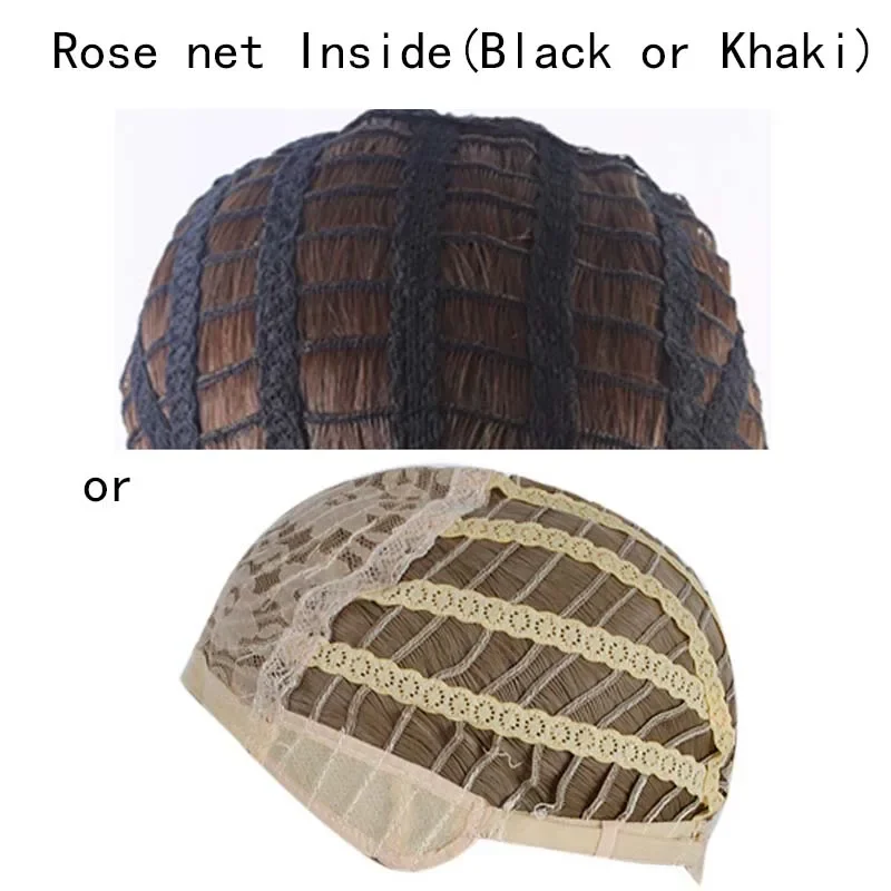Cosplay Wig with Rose Net - Heat-Resistant Synthetic Anime Hair